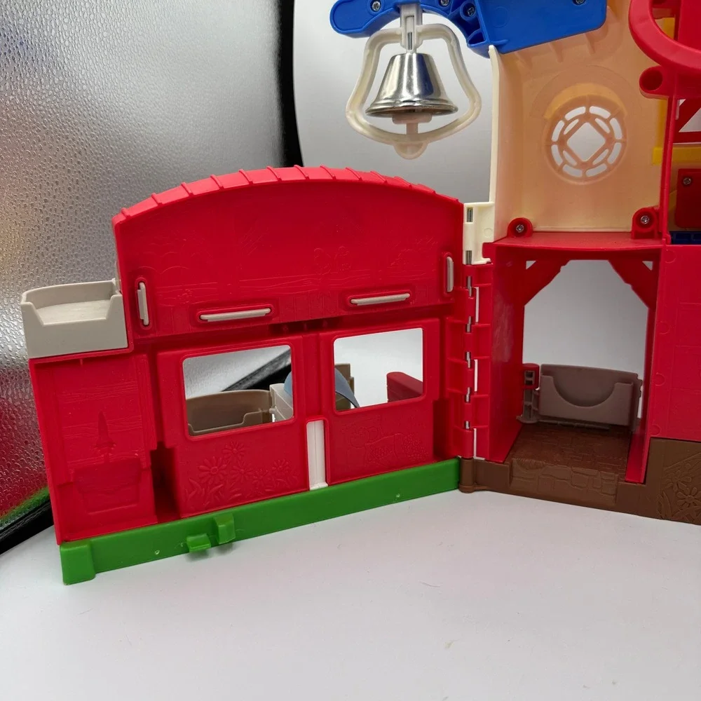 Fisher-Price Little People Caring for Animals Farm Toddler Playset Red White